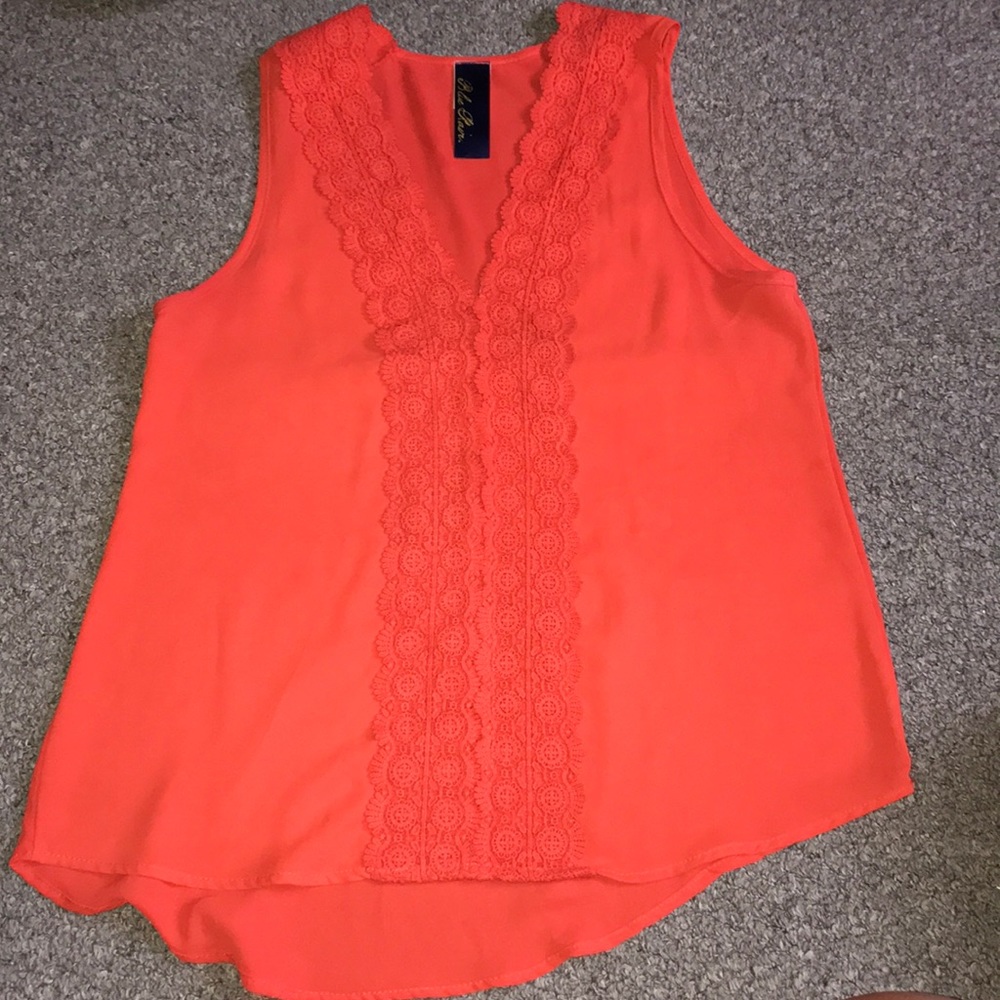 Orange blouse